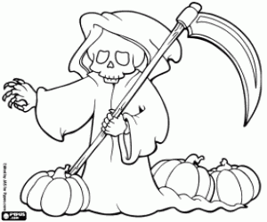 The Death coloring page