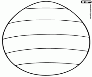 Decorate an Easter egg coloring page