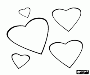 A decoration for Valentines Day coloring page