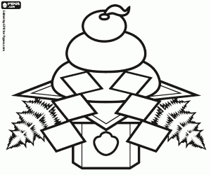 Decorative object of Japan coloring page