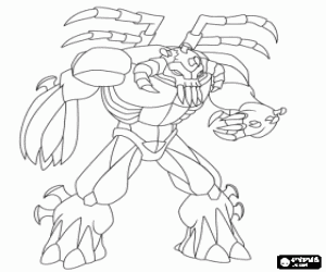Deeodownfear, the lord of Volcano coloring page