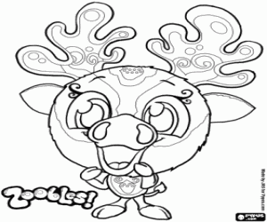 Deer,  Zooble from PineGrove coloring page