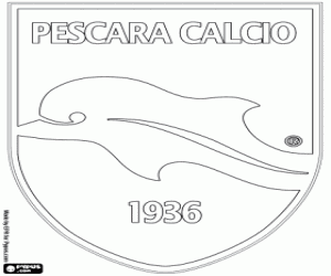 Delfino Pescara 1936 shield coloring page