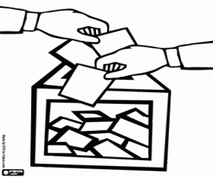 The Democracy day coloring page