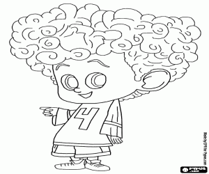 Dennis is the grandson of Dracula coloring page