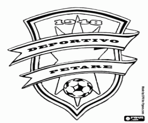 Deportivo Petare FC logo coloring page