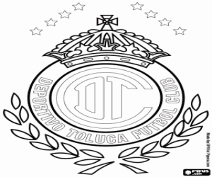 Deportivo Toluca emblem coloring page