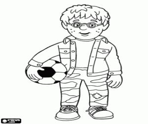 Derek Price,character of Fireman Sam coloring page