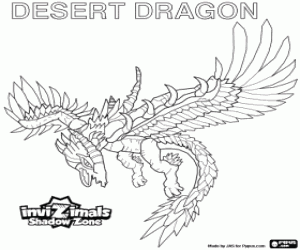 Desert Dragon, Invizimals Shadow Zone coloring page