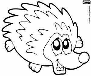 Desert hedgehog coloring page