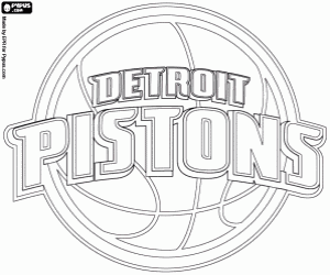 Detroit Pistons logo coloring page