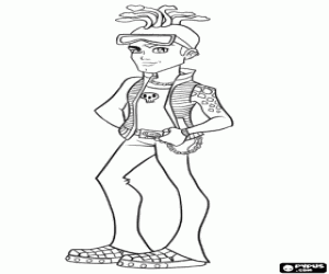 Deuce Gorgon da Monster High coloring page