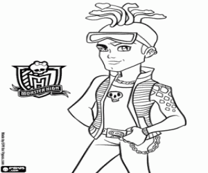 Deuce Gorgon, son of a Gorgon coloring page