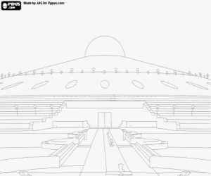 Dhammakaya Cetiya Temple, Thailand coloring page