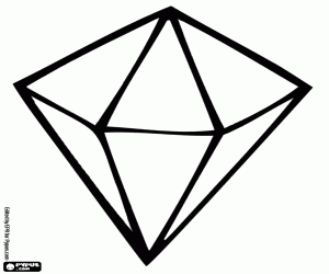 A diamond coloring page