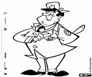 Dibble, a character from Top Cat coloring page