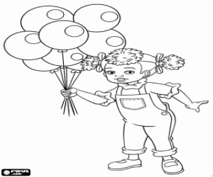Dinah Doll, a Noddy character coloring page