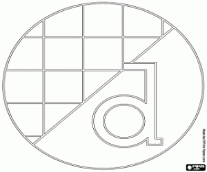 Dinamo Zagreb badge coloring page