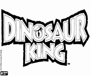 Dinosaur King logo coloring page