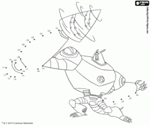 Discover Armodrillo, dot to dot coloring page