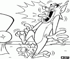 Disputes of Tom and Jerry coloring page