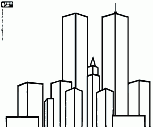 A district of the city coloring page