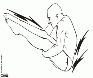 Diving at the Summer Olympics coloring page