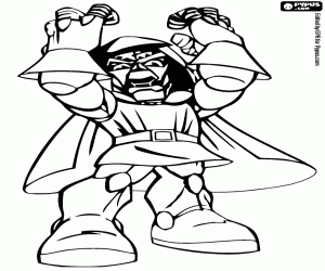 Doctor Doom, Super Hero Squad coloring page