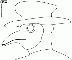 Doctor Plague's Mask coloring page
