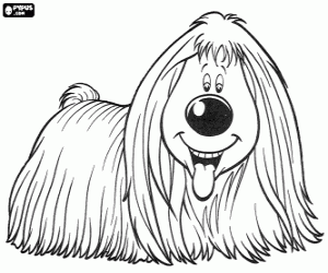 The dog Dougal, The Magic Roundabout coloring page