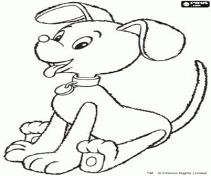 The dog of Noddy coloring page