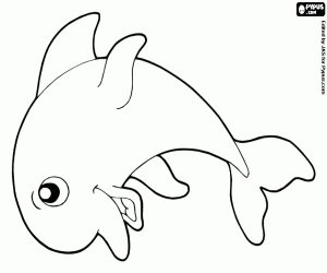 Dolphin coloring page