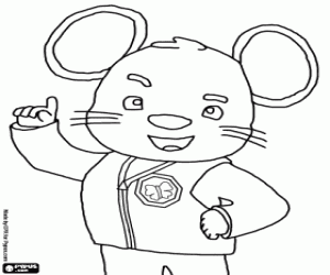 DoorMouse, an Umizoomi character coloring page