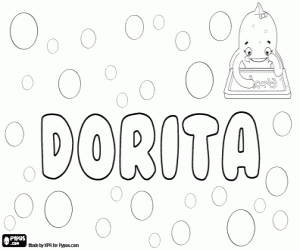 Dorita, diminutive coloring page