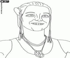 Dr. Grace Augustine in Avatar coloring page