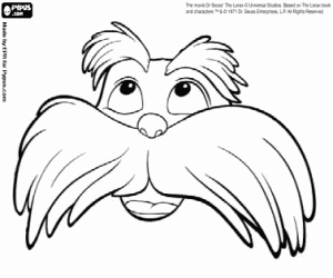 Dr. Seuss' The Lorax coloring page