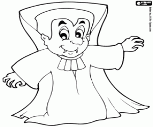 Dracula coloring page