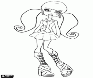 Draculaura from Monster High coloring page