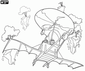 Dragon hunters in action coloring page
