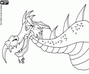 The dragon Margot, Muddle Earth coloring page