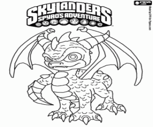 The dragon Spyro, Skylanders coloring page