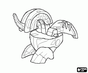 Dragonoid Bakugan - Bakugan Sphere coloring page