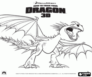 The dragons Deadly Nadder coloring page