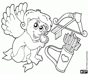 Drawings for Valentine's Day coloring page