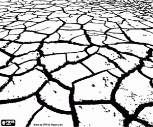 The drought, the dry land coloring page