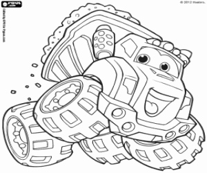 The dump truck Chuck coloring page