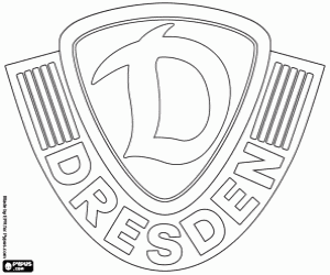 Dynamo Dresden logo coloring page