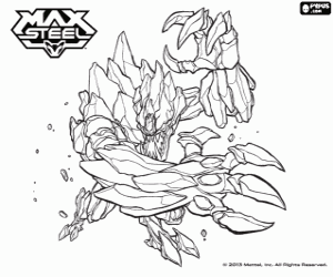 Earth Elementor, Max Steel coloring page