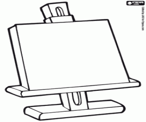 Easel coloring page
