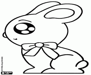 Easter Chocolate Bunny coloring page